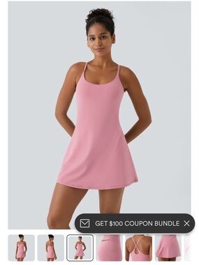 HALARA Pink athletic dress